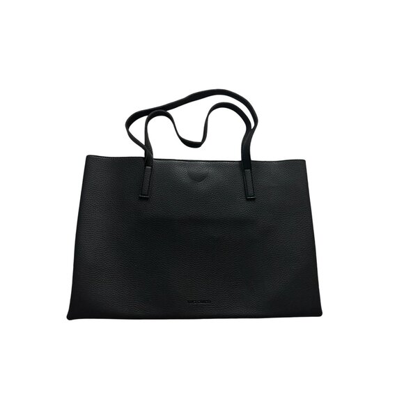 VINCE CAMUTO Black Gray Colorblock Stripe Tote Bag - Picture 8 of 8